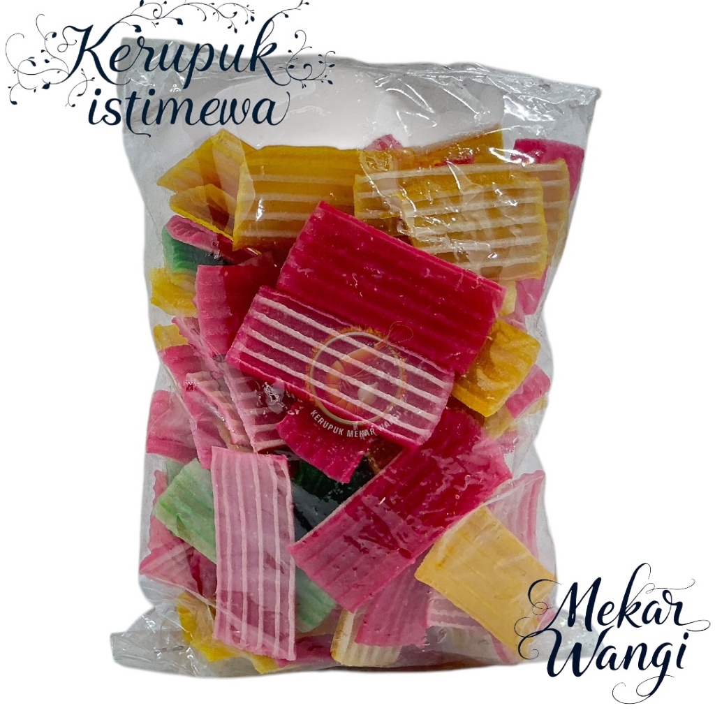 

Kerupuk Lapis Warna Mentah 500gr - Krupuk Empuk Gurih Pilihan Tepat untuk Seblak atau Gorengan