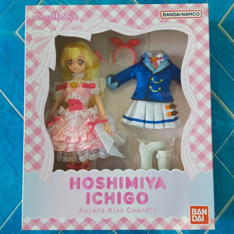 Aikatsu Ichigo Hoshimiya Boneka Dress Up Style Aurora Kiss Cordination Starlight Uniform Winter