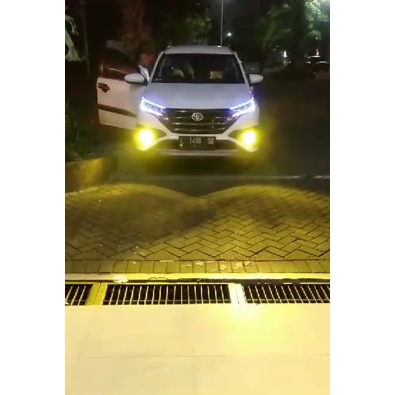 Lampu foglamp 3warna Led