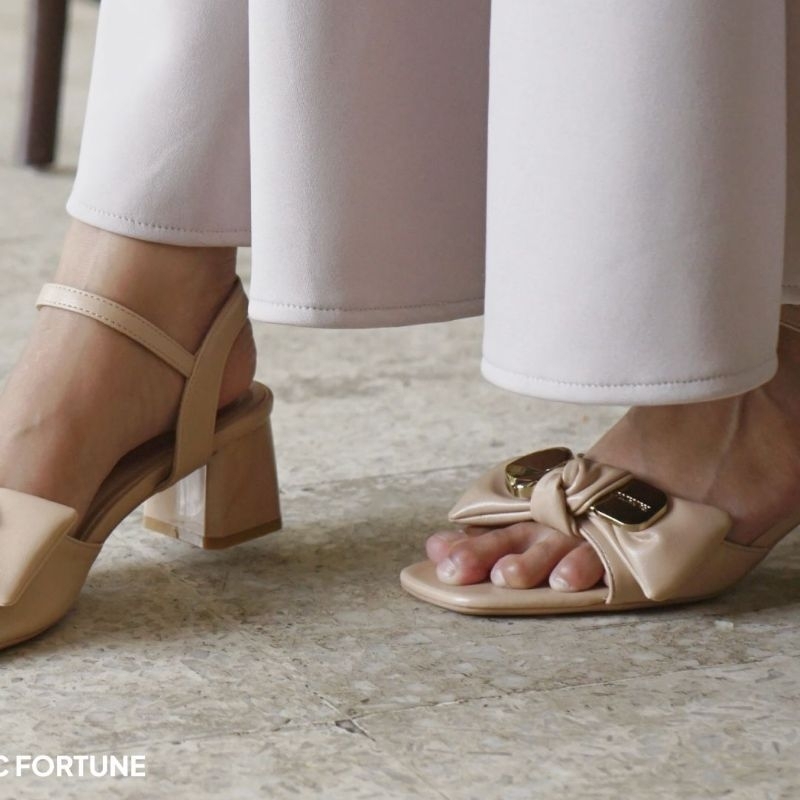 chic fortune sendal tumit tahu impor fashion wanita bss227