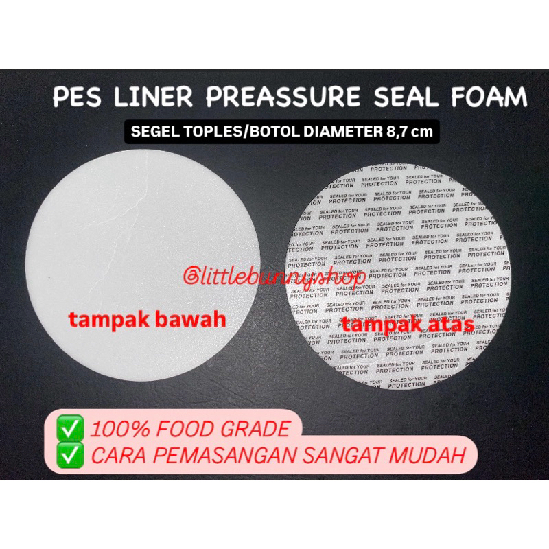 

[BACA DESKRIPSI] PS Liner Preassure Seal Foam Segel Toples/Botol Diameter 8.7 cm