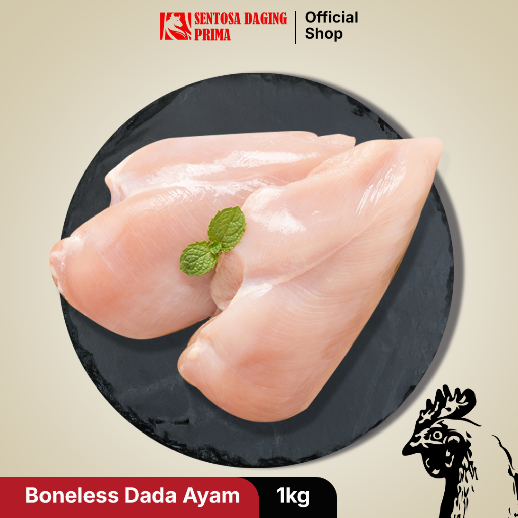 

Daging Ayam Dada Tanpa Tulang Boneless 1kg [Sentosa Daging Prima]