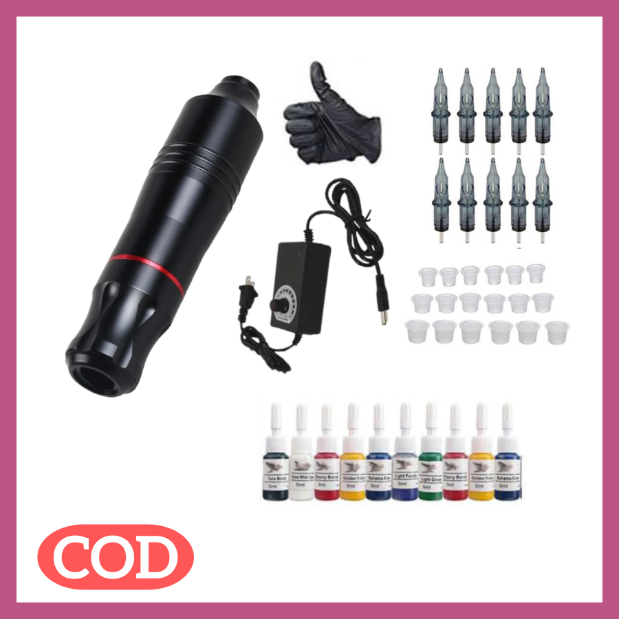 Set Mesin Tato Rotary Tattoo Gun Machine Kit 7 - TPN-020
