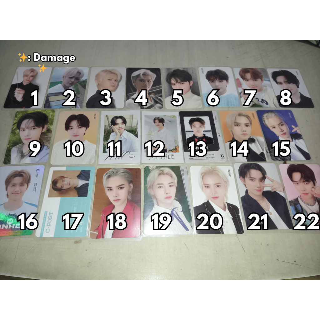 [CLEARANCE SALE] Photocard Minhee Cravity