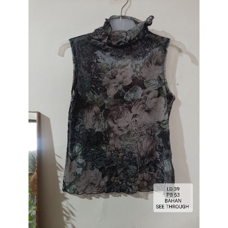 NEW baju youcansee turtle neck size s
