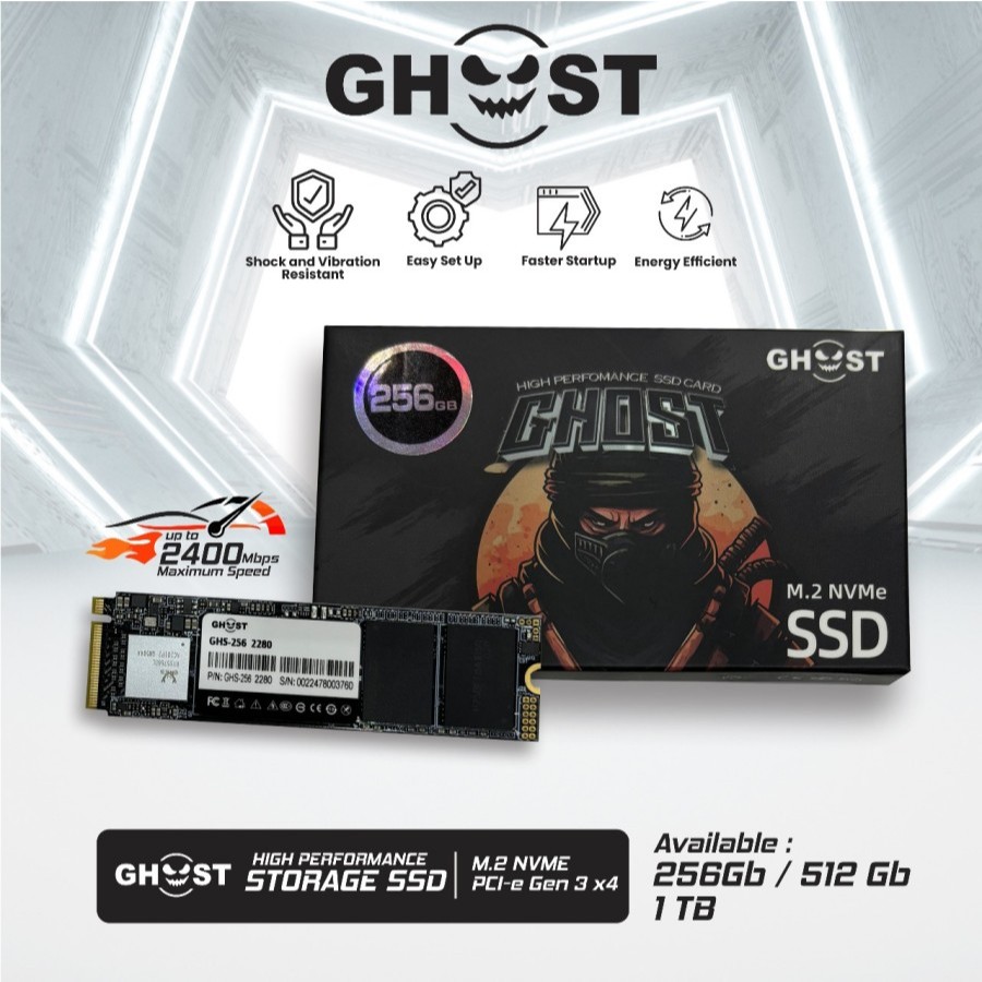 SSD GHOST 256GB M.2 NVMe PCIe 3.0