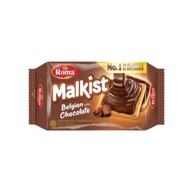 

Roma Crackers Malkist Belgian Style Cokelat 90G