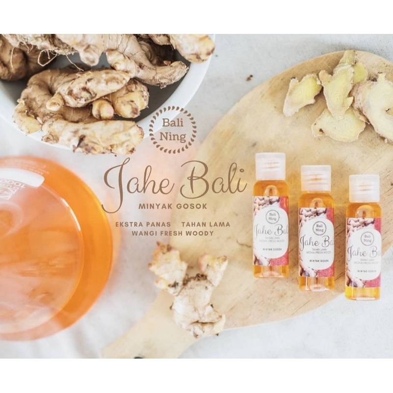 minya Jahe Bali Minyak Gosok Ekstra Panas Tahan Lama Wangi Fresh Woody