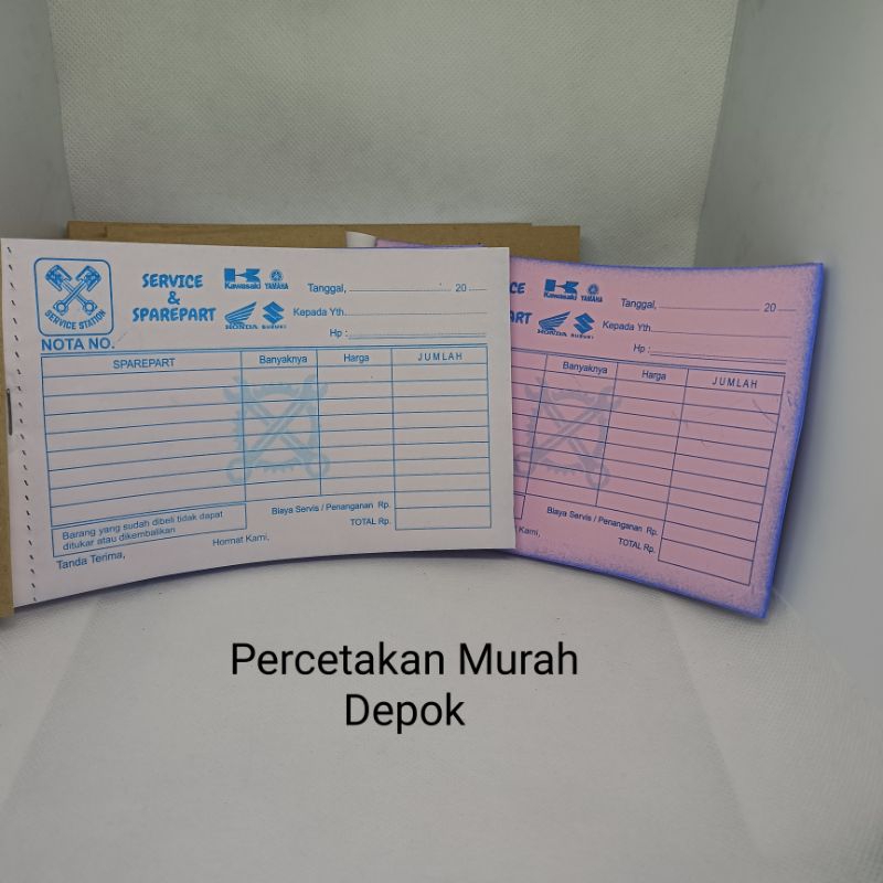 

Nota Bengkel 2ply 1/4 folio