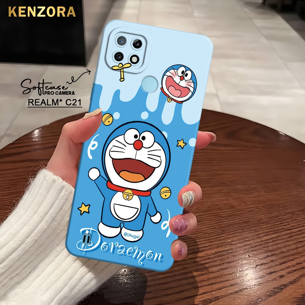 Kenzora Case REALME C21 Fashion Case Kartun Doraemon Premium Case Hardcase Softcase Kesing Cover Sil
