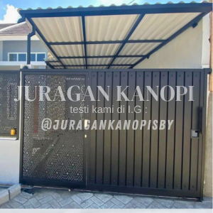 Pagar rumah hollow galvanis terpasang surabaya