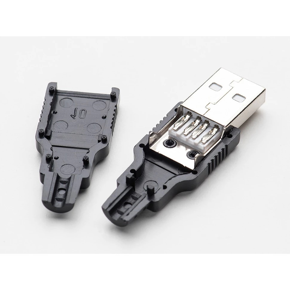 Socket Male USB Soket Jantan USB Kosong Type Jantan Socket Connector Male Plug USB Male 4 Pin