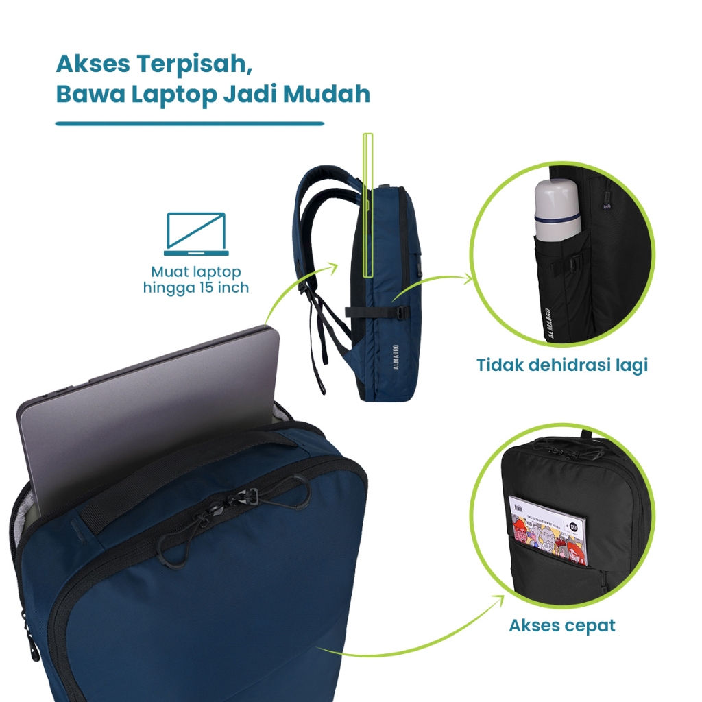 original terlaris torch almagro tas totebag ransel punggung sekolah kerja jinjing laptop pria wanita