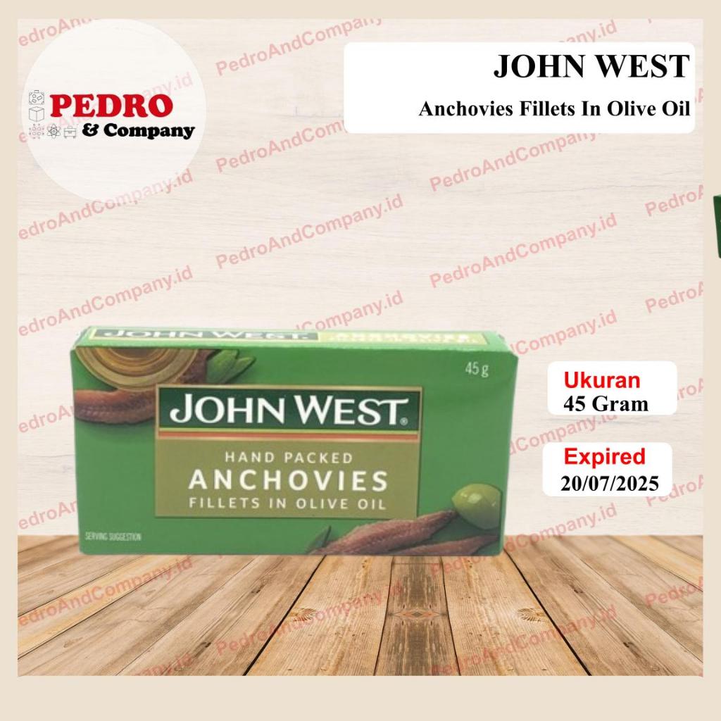 

John West -Anchovies fillets in olive oil/ ikan teri dlm minyak 45gr