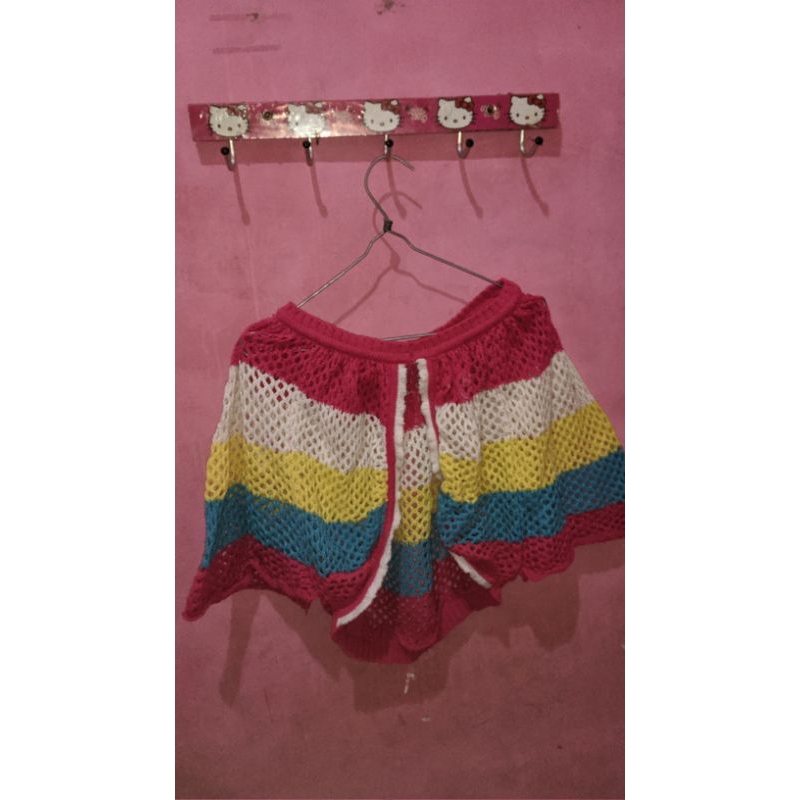 Rompi Rajut Anak Rainbow