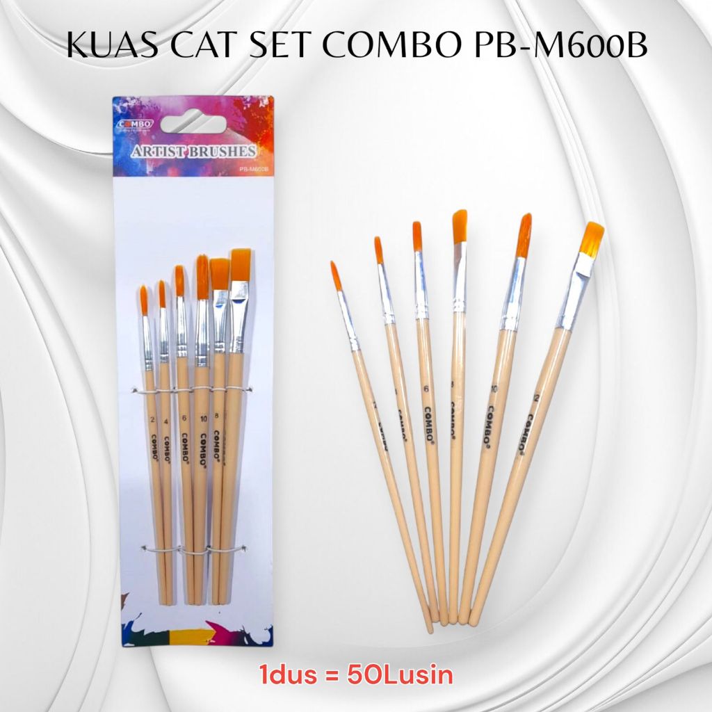 

Kuas Cat Combo 6 pcs/ kuas lukis set