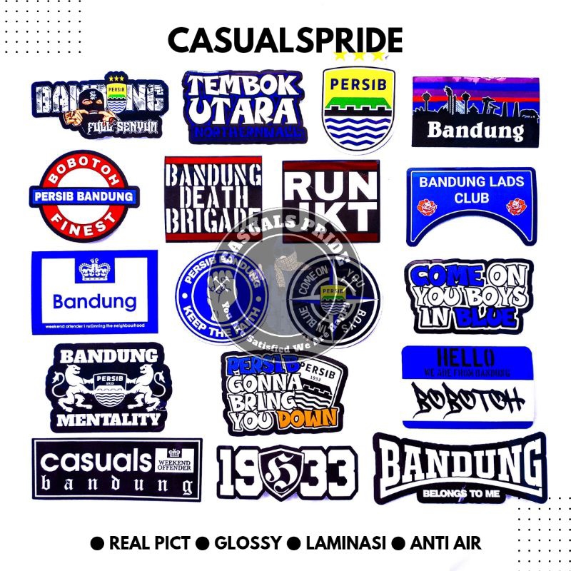 

Stiker Murah Persib Bandung Viking Ultras Hooligan Bobotoh Northernwall Casuals Anti Air