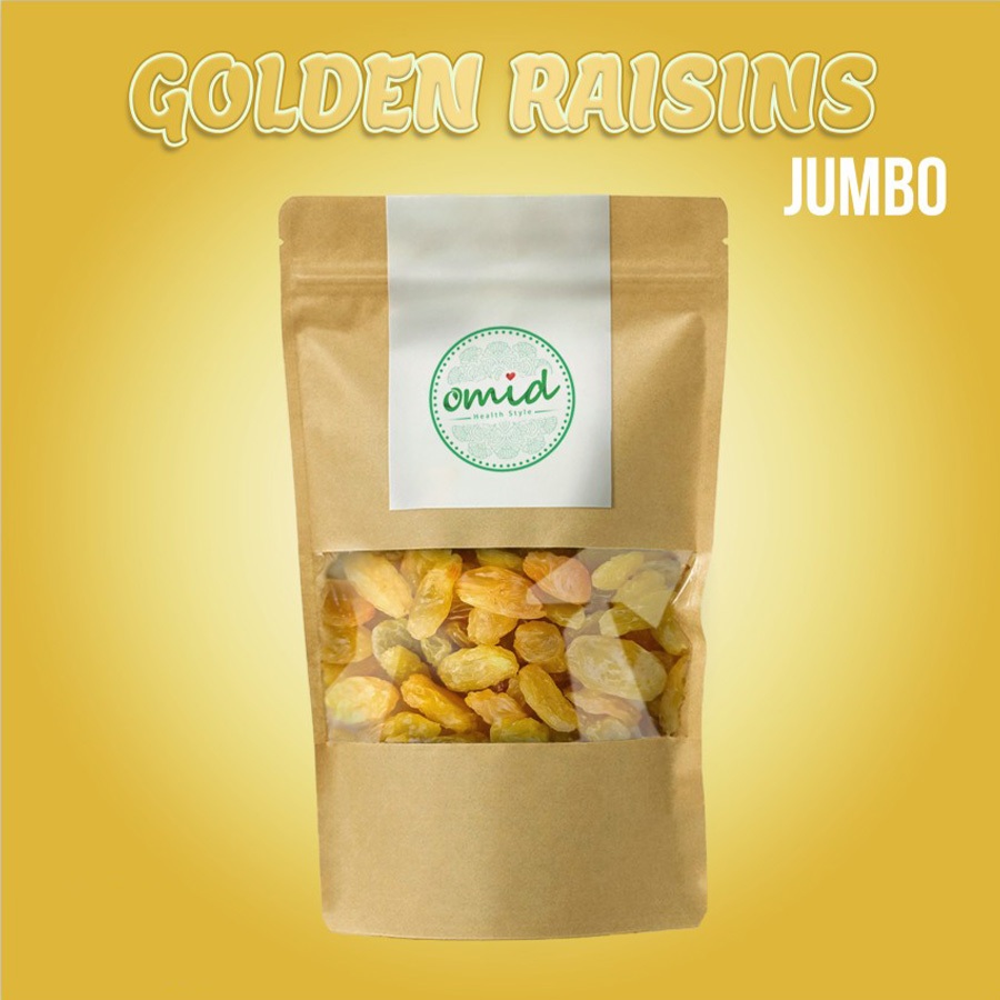 

Premium Golden Raisin Jumbo Kismis Kuning Besar / Jumbo