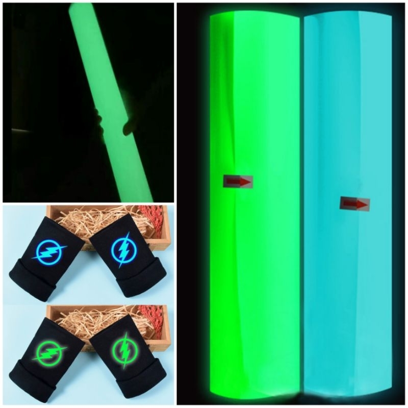 

(Khusus Roll 25m) Polyflex Glow In the Dark Premium Korea / Poliflex Luminous / Polyflek GID