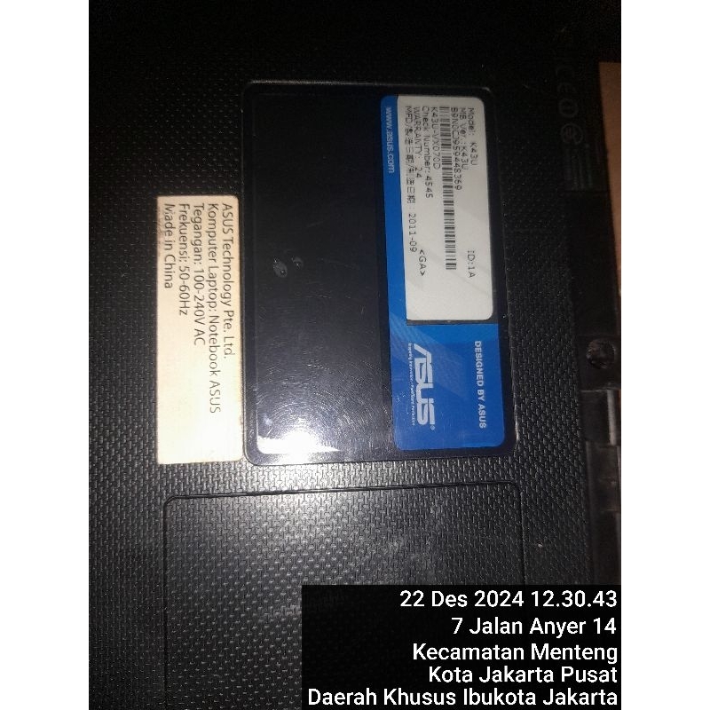 casing asus x43s a43s x43sa ..