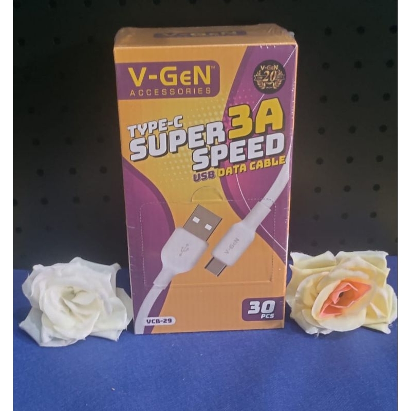 Kabel Data V-Gen VCB-29 3A Type C Fast Charging