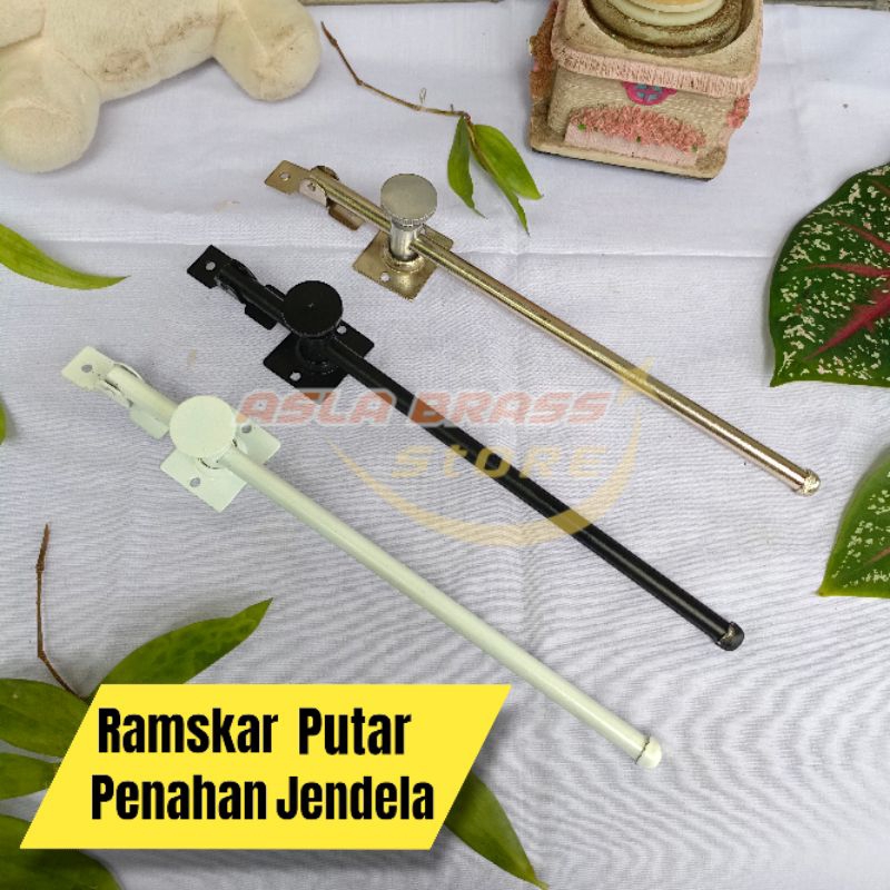 Lamskar Ramskar Putar Penahan Jendela Hak Angin Stainless Tebal
