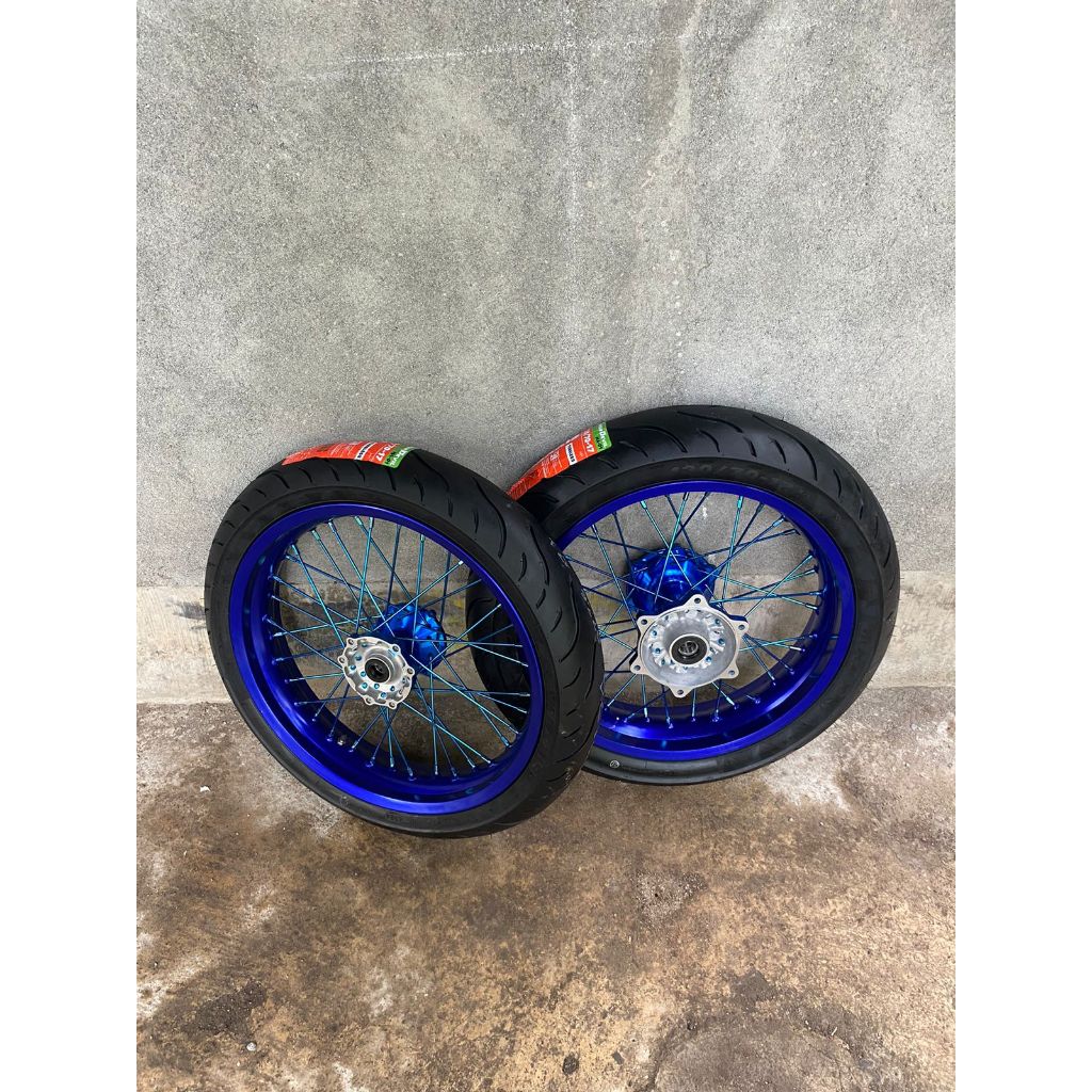 Velg Supermoto Yamaha WR Ban Maxxis Baru Ring 17