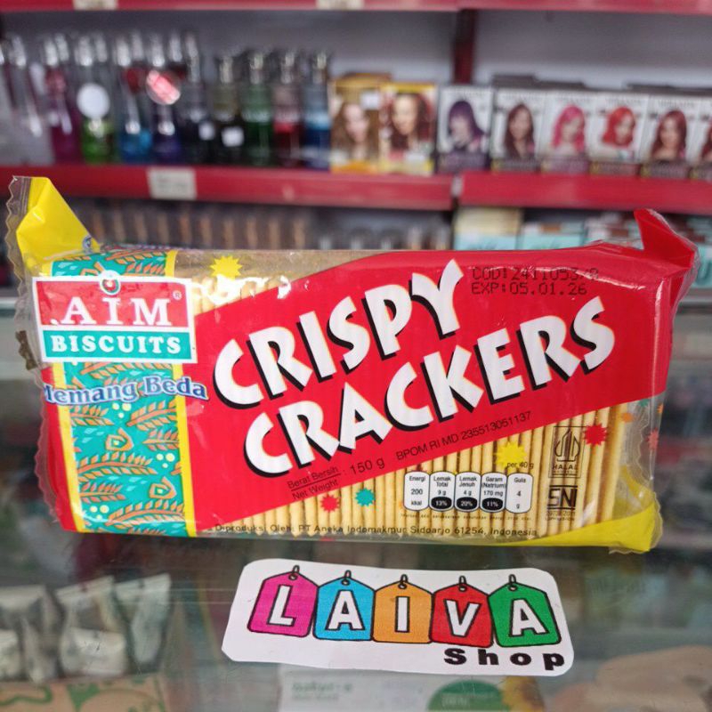 

AIM BISCUITS CRISPY CRACKERS 150gr