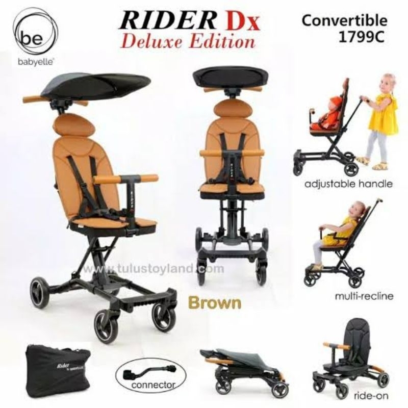 Stroller Babyelle Rider DX Delux Edition - Brown (Preloved)