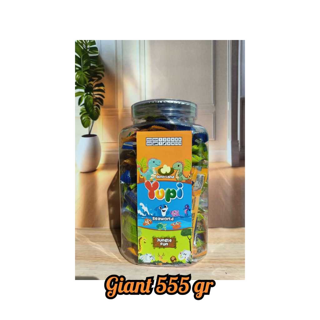 

GIANT YUPI MIX ANIMAL 555 GR (MIX DINO LAND, SEAWORD, JUNGLE FUN)