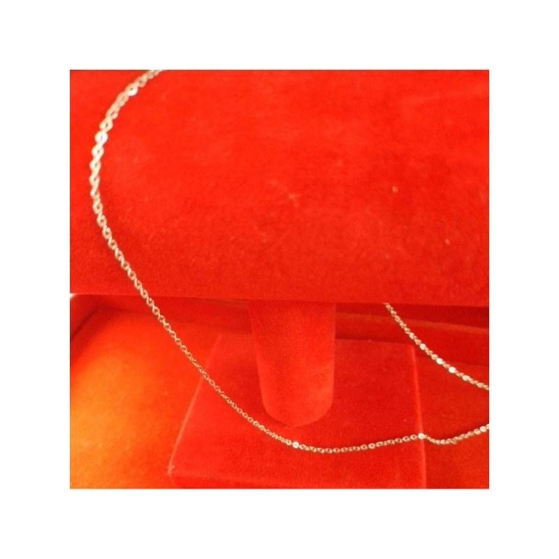 TK78 Kalung Titanium Tipis Warna Emas Putih