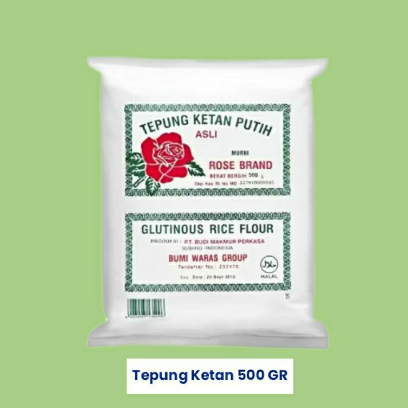 

Tepung ketan Putih Rose Brand 500 gr