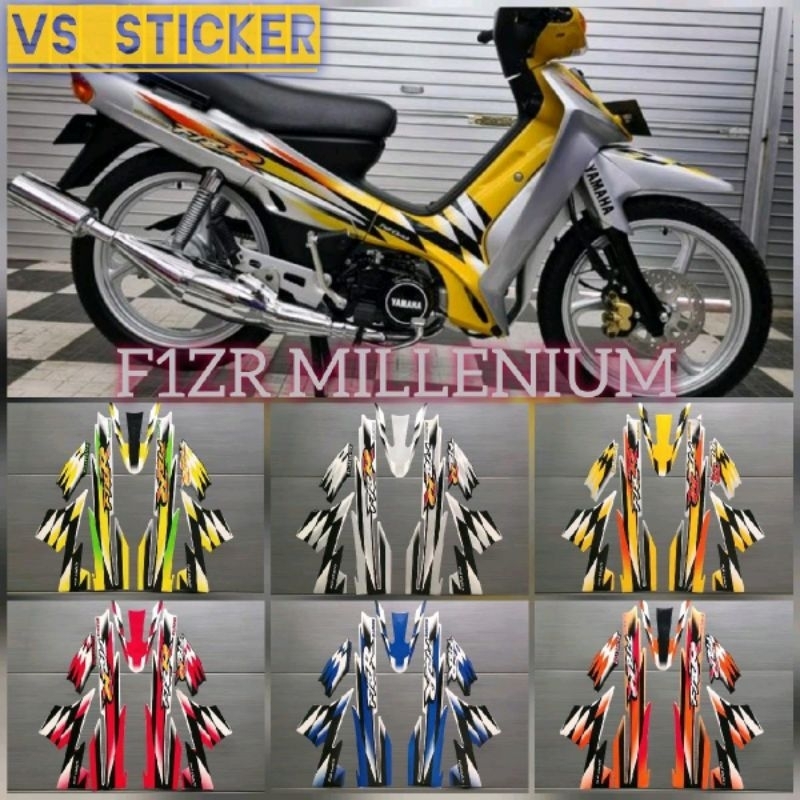 STRIPING LIST STANDART MOTOR YAMAHA FIZ R FIZR MILLENIUM 2000 MERAH HITAM BIRU STABILO KUNING
