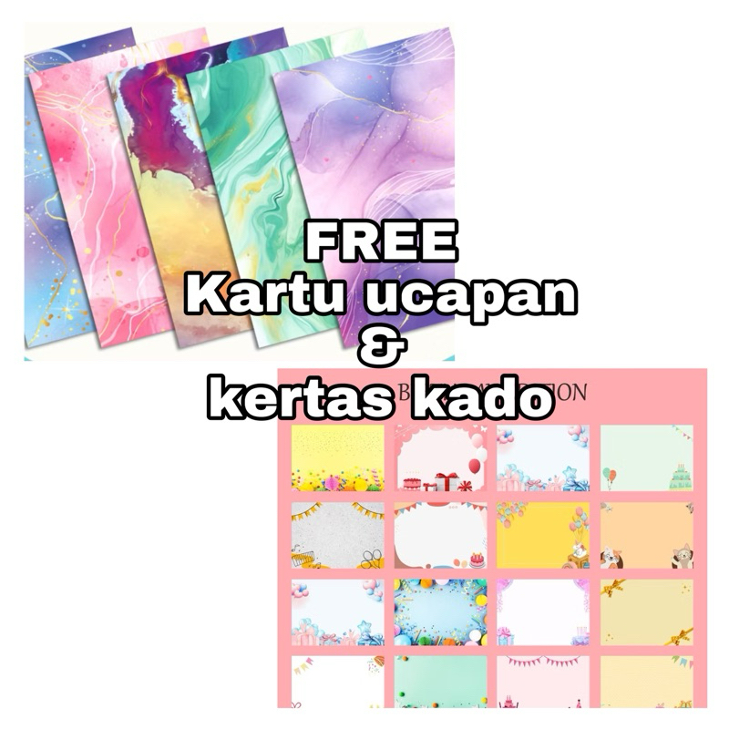 

FREE kartu ucapan & kertas kado