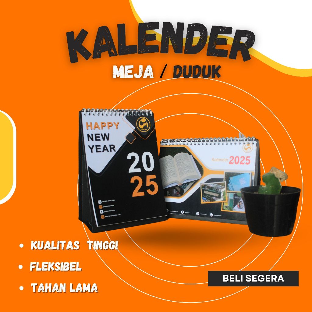 

Kalender Meja/Duduk Ukuran 17x24cm (Bisa request potrait/landscape)