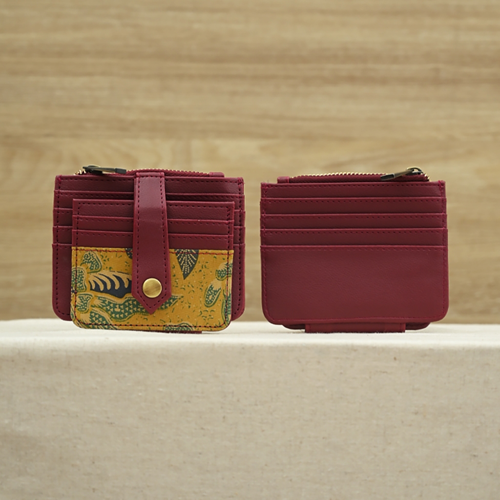 NONA RARA - Cardholder 3N Yellow Green A0079, Dompet kartu card holder batik wanita modern