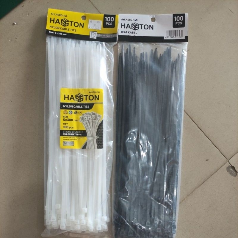 

kabel tie / kabel tis / tali pengikat hasston 5 x300mm ( 30cm) / cabel tie 30cm harga perbungkus ( untuk pemesanan warna cantumkan di catatan / kita kirim random sesuai persediaan stok yang ada ) tali nilon