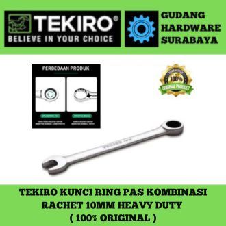 tekiro kunci ring pas kombinasi rachet 10mm heavy duty ( 100% original )