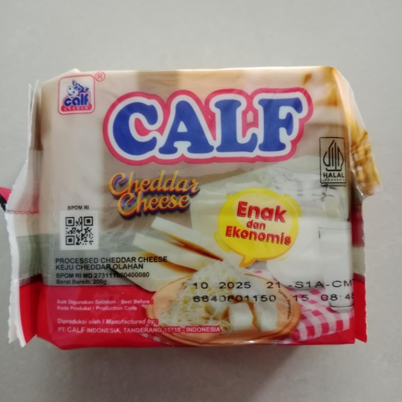 

Calf Cheddar Cheese 200gr/Keju Parut