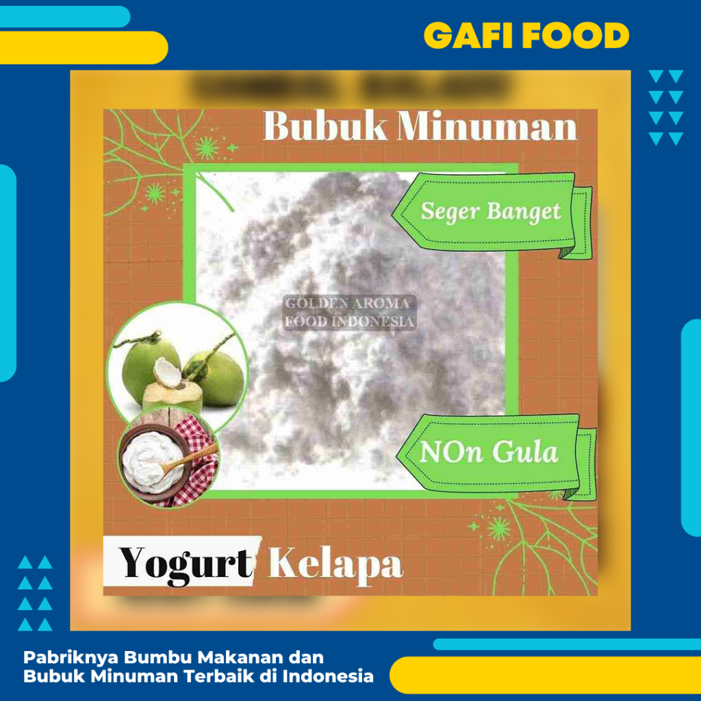 

Bubuk Yogurt Kelapa NON GULA Premium 1 kg Supplier Bubuk Minuman Yogurt Instan Serbuk Yogurt GAFI