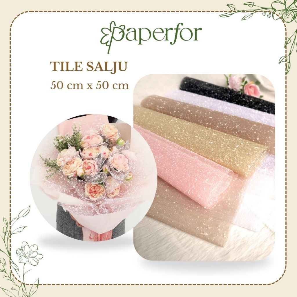 

ECER Flower Wrapping TILE SALJU Lembaran