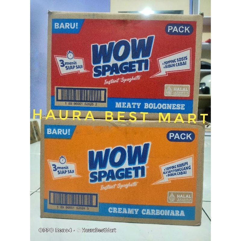 

Wow Spagetti 1 dus (40 pcs x 88 gr) bisa mix 2 Rasa