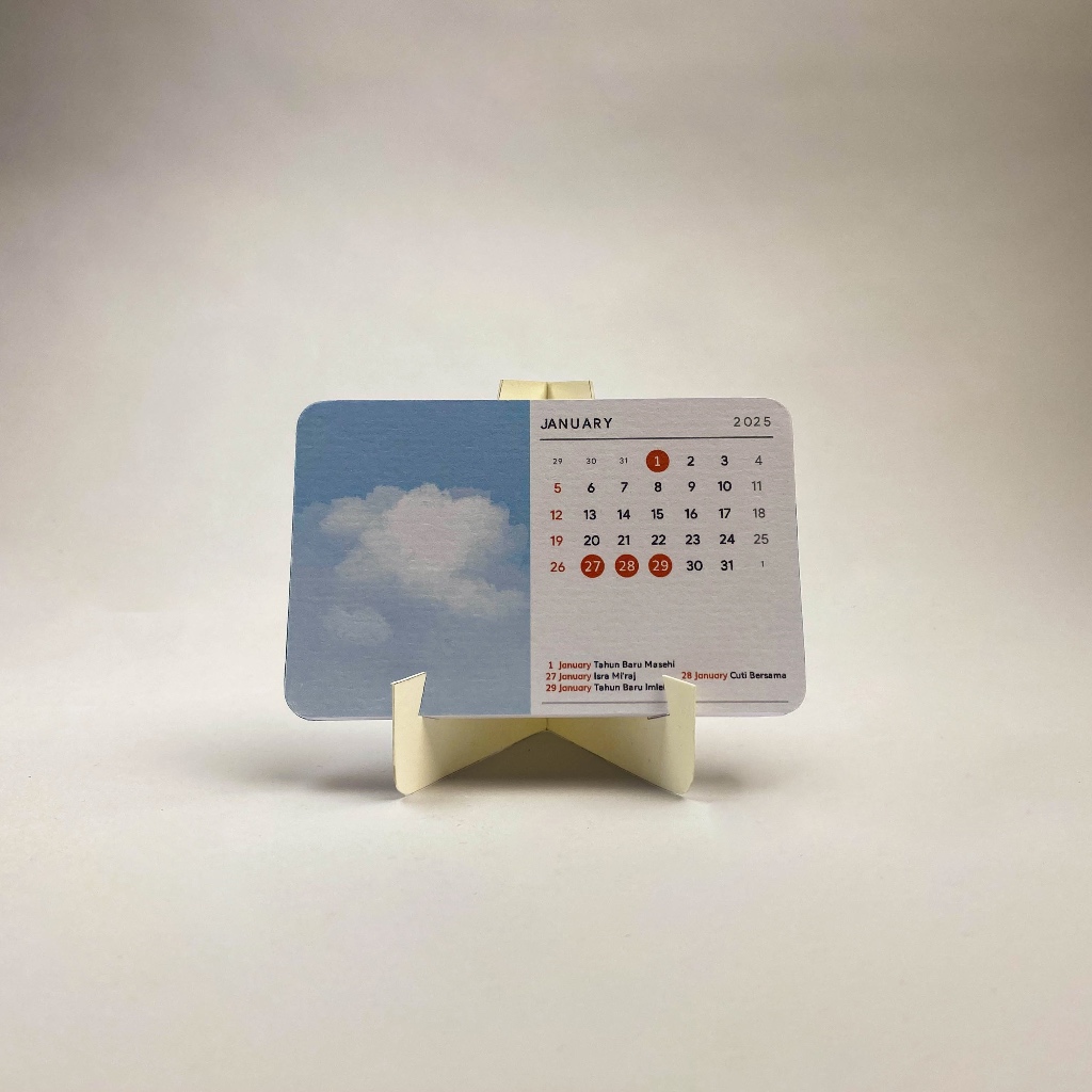 

Kalender Meja 2025 Watercolor / Standing Calendar / Desk Calender / Calendar 2025 / Calendar Aesthetic