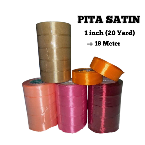 

PITA SATIN 1" 2.5CM PANJANG 20 YARD -+18M