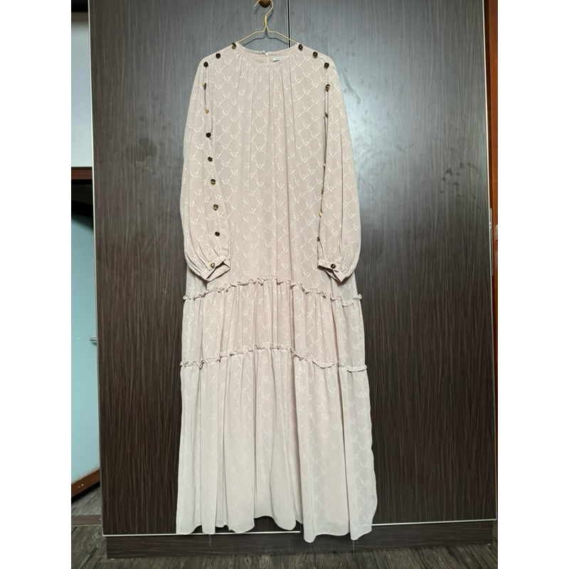 VZ Signature Embossed Dress - Moonlight