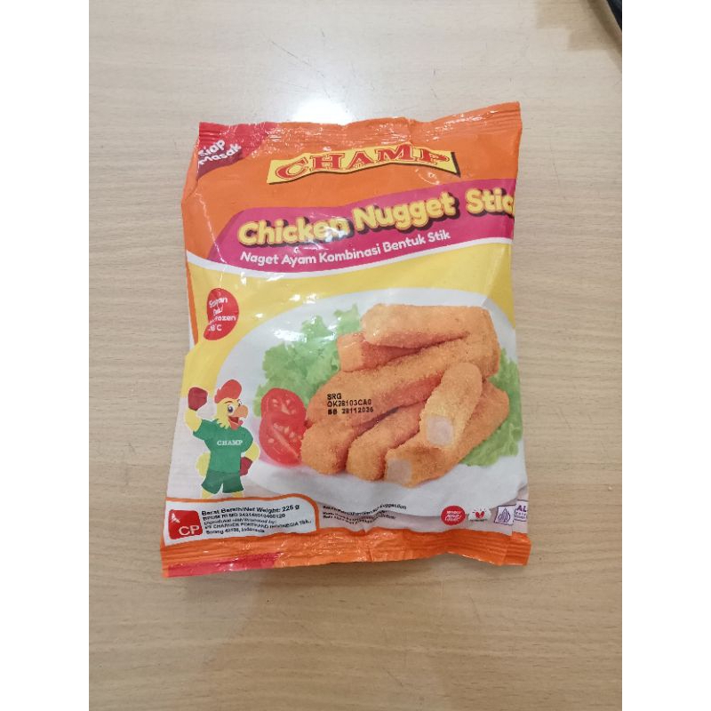 

CHAMP CHICKEN NUGGET STIK 225GR