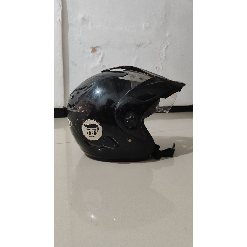 Helm MDS half face double visor