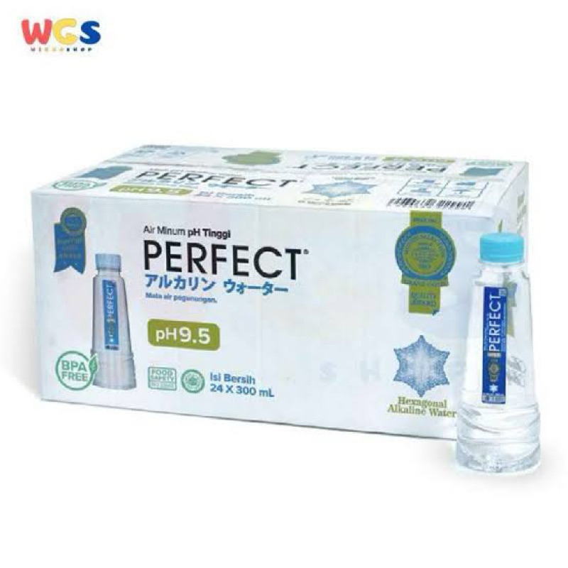 

Perfect 300ML Alkaline Water / Air Mineral PH 9,5 / 1 Dus / 24 Pcs