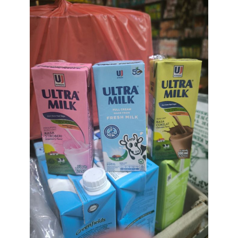 

Ultra Milk Susu UHT 200 Ml - Varian Rasa