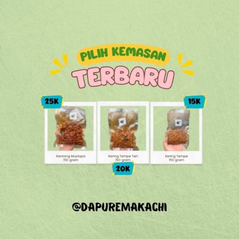 

Lauk Kering Kemasan 150 gram